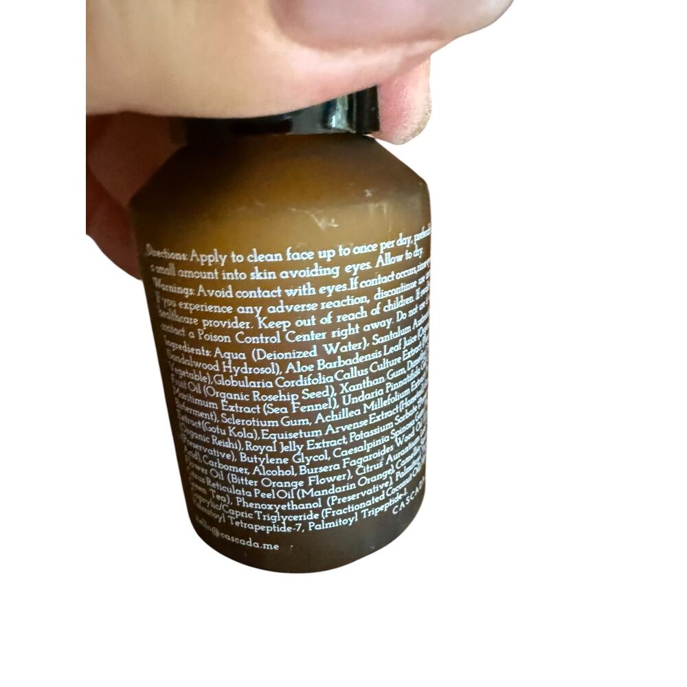 CASCADA Enhancing Serum 1 oz NIB Plant Stem Cells Peptides Botanical Face Serum - Picture 2 of 3